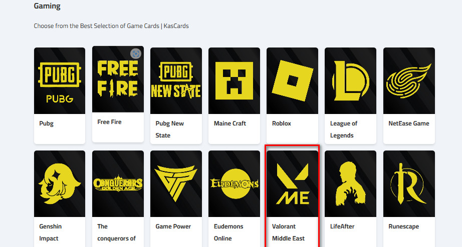 How to buy game cards from kascards