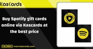 Buy Spotify gift cards online via kascards at the best price