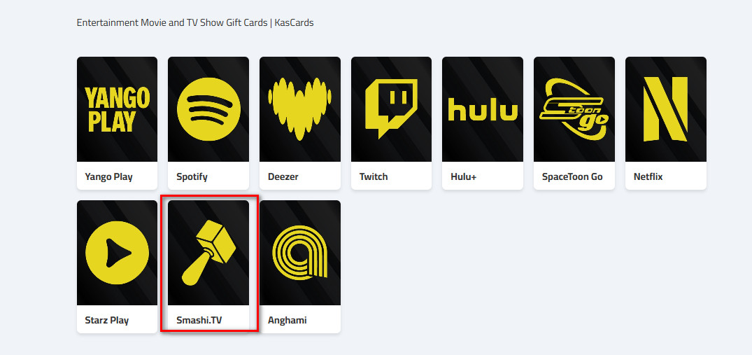 How to Buy Smashi TV Cards from KasCards